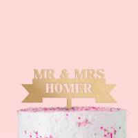 Cake Topper personalisiert Band