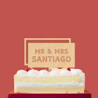 Cake topper personalized sign