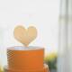 Cake topper personalized heart