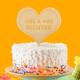 Cake Topper personalisiert Herz