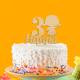 Cake topper personalized birthday girl