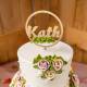 Cake topper personalized circle