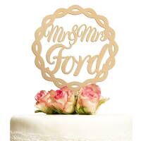 Kuchentopper mit Name Hochzeit Deko Cake Topper personalisiert