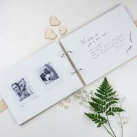 Guest book wedding wood heart