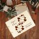 Guest book wedding wood Love DNA