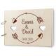 Wedding cottage wood DIN A4 with name wedding