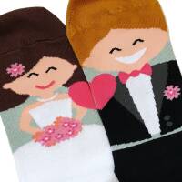 Wedding gift funny sock bridal couple