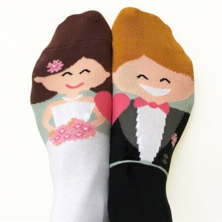 Hochzeitsgeschenk lustige Socke Brautpaar 36-40