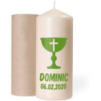 Candle Personalized Baptism Birth Wedding Humper Cup Gross