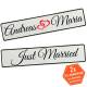 Wedding license plate license plate GROD Gheirate personalized wedding car deco