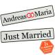 Wedding license plate license plate GROD Gheirate personalized wedding car deco