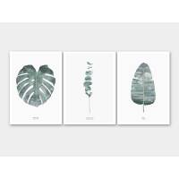 Set von 6 botanischen Kunstdrucken moderne Blätter Kunstdrucke Wandkunst