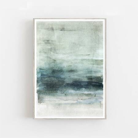 Abstrakte Aquarell Kunstdruck skandinavischer Kunstdruck DIN A4 (21 x 29,7 cm)