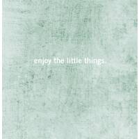 Enjoy the little things Kunstdruck Quote wall art print typography poster mint green print DIN A5 (14,8 x 21 cm)