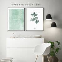Enjoy the little things Kunstdruck Quote wall art print typography poster mint green print DIN A4 (21 x 29,7 cm)