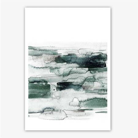 Abstrakte Aquarell Kunstdruck  DIN A5 (14,8 x 21 cm)
