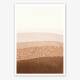 Modern abstract landscape prints set of 2 burnt orange fine art prints DIN A5 (14,8 x 21 cm)