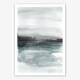 Aquarell abstrakte neblige Landschaft moderner Aquarell Kunstdruck  DIN A5 (14,8 x 21 cm)