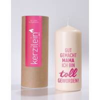 Kerzlein stump candle flame pink Well made Mama I have...