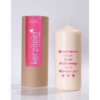 Kerzlein pillar candle flame pink grandparents are ... stupid chords large 185 x 78 cm