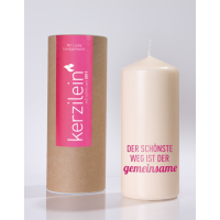 Kerzlein pillar candle flame pink The most beautiful way...