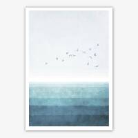 Set von 3 Meer Kunstdrucken Ozean nautische Drucke A3 (29,7 x 42 cm)