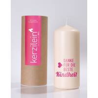 Kerzlein stump candle flame pink thanks for the best...