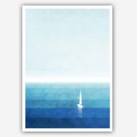 Set von 3 Meer Kunstdrucken Ozean Kunstdrucke A4 (21 x 29,7 cm)