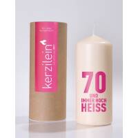 Cerzlein stump candle flame pink 70 and still hot pillar...