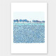 Set von 3 Kunstdrucken Blaue Wiese Druck Sonne und Meer Druck Orange Tulpen Wiese Druck A1 (59,4 x 84,1 cm)